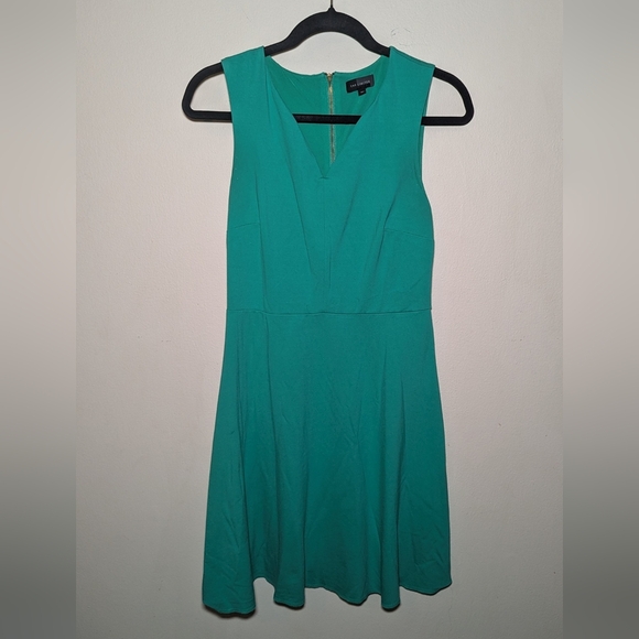 The Limited Green Fit & Flare Skater Dress Women's Size XS - Picture 1 of 5